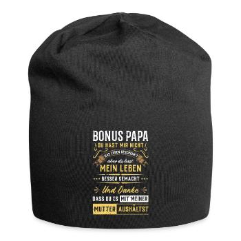 BONUS PAPA - Jersey-Beanie - Schwarz - Vorne