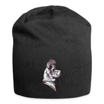 Gentleman Dog (Design 6) - Bonnet en jersey - noir - Devant