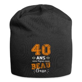 40 Jahre alt, immer noch gutaussehend, 40 Jahre Geburtstag - Jersey-Beanie - Schwarz - Vorne