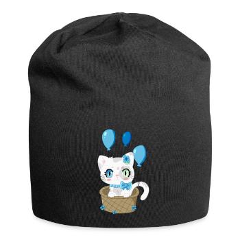 Baby Kitty, Le Chaton doux - Bonnet en jersey - noir - Devant