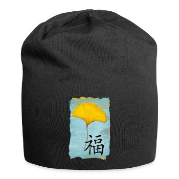 Ginkgo Feng Shui Design Happiness 1.0 - Jersey Beanie - black - Front