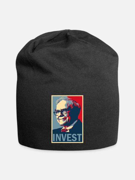 warren buffett invest II buy and hold börse - Jersey-Beanie - Schwarz