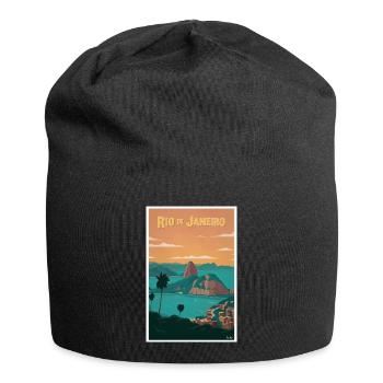 RIO DE JANEIRO, Vintage Poster - Jersey-Beanie - Schwarz - Vorne