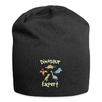 Dinosaurier Experte - Jersey-Beanie - Schwarz - Vorne