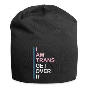 Drôle de cadeau transgenre - Bonnet en jersey - noir - Devant