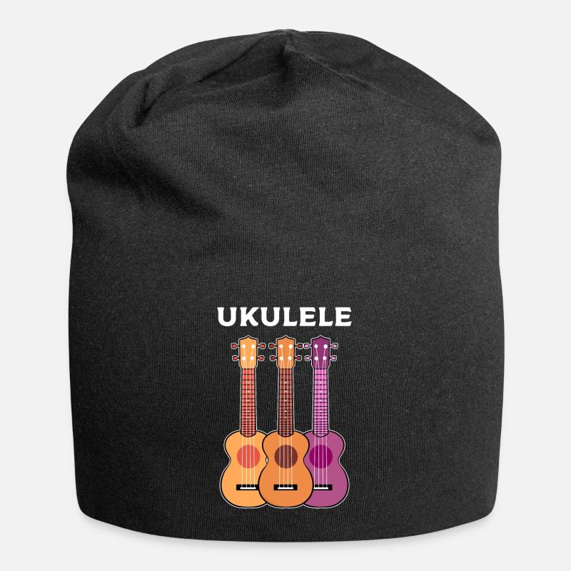 Ukulele - Jersey Beanie - black