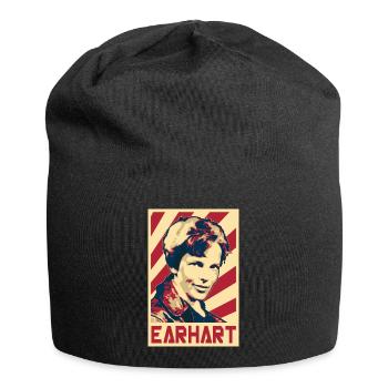 Amelia Earhart - Bonnet en jersey - noir - Devant