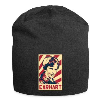 Amelia Earhart - Jersey-Beanie - Anthrazit - Vorne