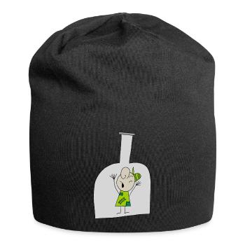 Garçon en bouteille - Bonnet en jersey - noir - Devant