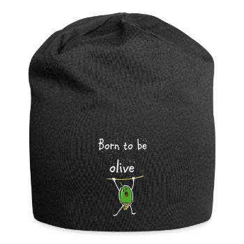 olive - Bonnet en jersey - noir - Devant