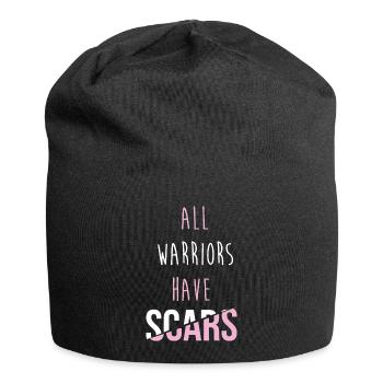 Breast cancer loop - Jersey Beanie - black - Front