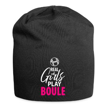 Pétanque Pétanque Pétanque Pétanque Femmes Femmes Filles - Bonnet en jersey - noir - Devant