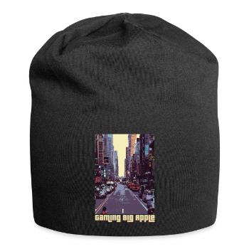 Gaming Big Apple - NYC Retro GTA Gamer Design - Jersey Beanie - black - Front