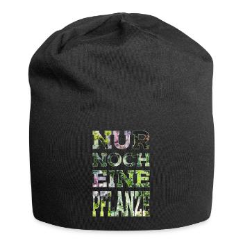GARTEN ZIMMERPLANZE NUR NOCH EINE PFLANZE - Jersey-Beanie - Schwarz - Vorne