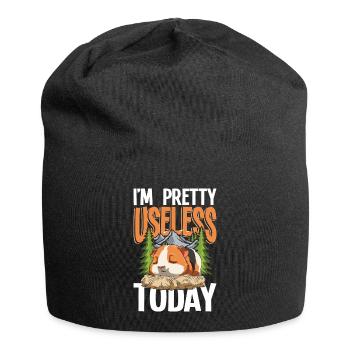 I'm Pretty Useless Today Meerschweinchen - Jersey-Beanie - Schwarz - Vorne
