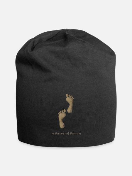 Baltrum Sand - Jersey-Beanie - Schwarz
