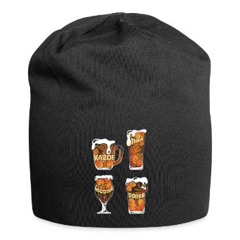 Sagt Ihnen alles Gute - Bier-T-Shirts - Jersey-Beanie - Schwarz - Vorne