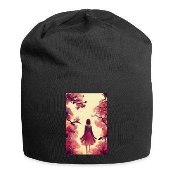 Manga Girl - Bonnet en jersey - noir - Devant