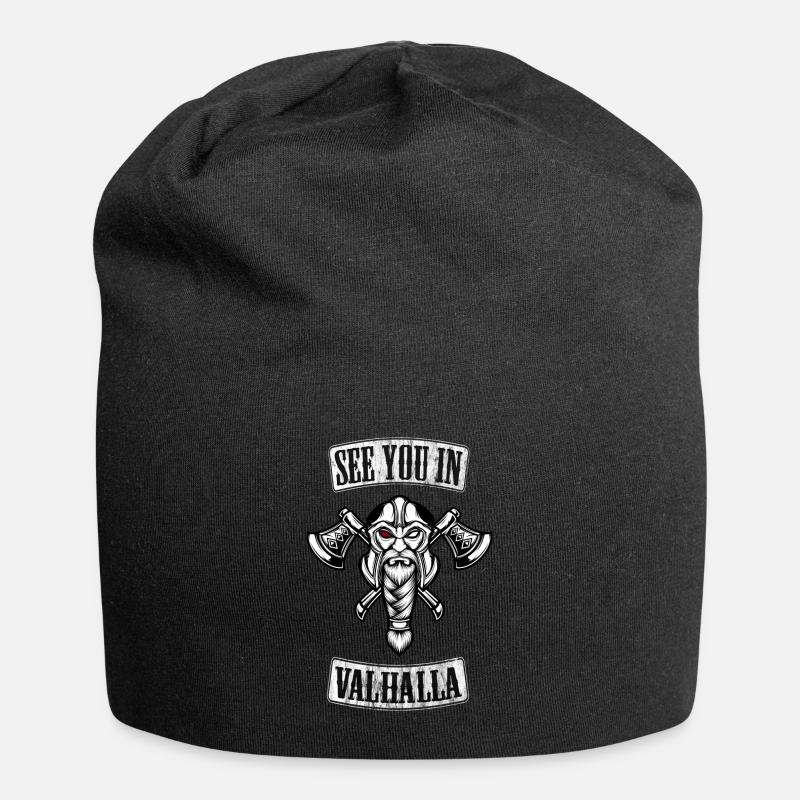 SEE YOU IN VALHALLA - Jersey-Beanie - Schwarz