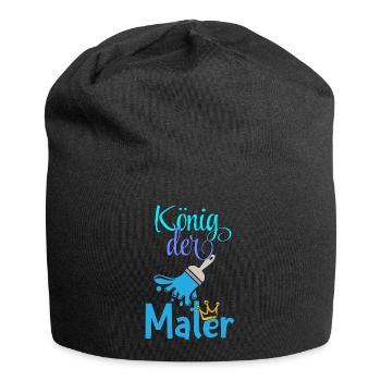 König der Maler Handwerker Beruf malen - Jersey-Beanie - Schwarz - Vorne