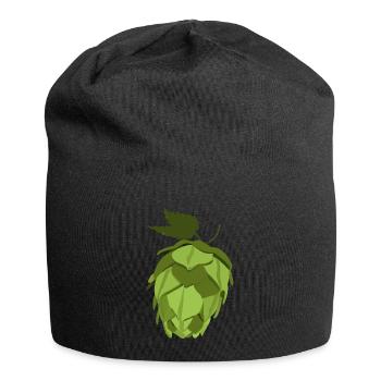 Hops Beer Drinker Brewer Gift - Jersey Beanie - black - Front