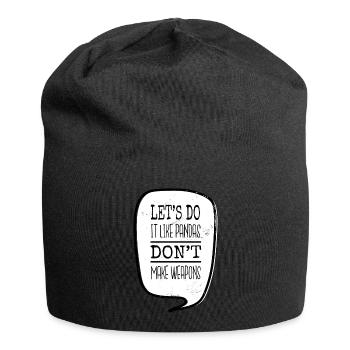 désarmement impressionnant cœur signe de paix colombe de paix - Bonnet en jersey - noir - Devant
