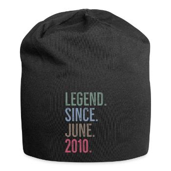 Legende seit Juni 2010 - Jersey-Beanie - Schwarz - Vorne