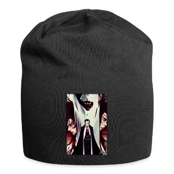 Manga Vampire Dracula Monster Halloween - Jersey Beanie - black - Front