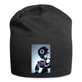 Robot Future Technology Science Android - Bonnet en jersey - noir - Devant