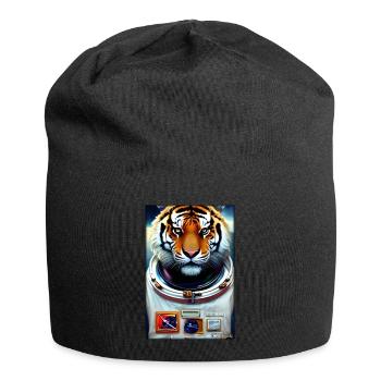 Tiger Big Cat Astronaut Future Sci-Fi Technology - Bonnet en jersey - noir - Devant