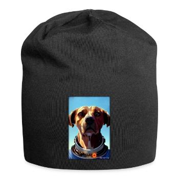 Dog Pet Astronaut Future Sci-Fi Technology - Bonnet en jersey - noir - Devant