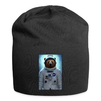 Bear Wildlife Astronaut Future Sci-Fi Technology - Bonnet en jersey - noir - Devant
