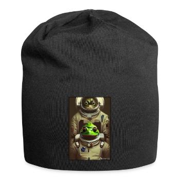 Frog Amphibian Astronaut Future Sci-Fi Technology - Bonnet en jersey - noir - Devant
