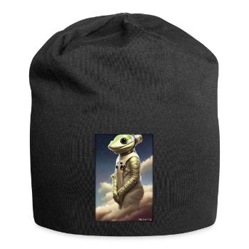 Frog Amphibian Astronaut Future Sci-Fi Technology - Bonnet en jersey - noir - Devant