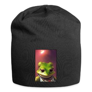 Frog Amphibian Astronaut Future Sci-Fi Technology - Bonnet en jersey - noir - Devant