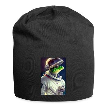 Frog Amphibian Astronaut Future Sci-Fi Technology - Bonnet en jersey - noir - Devant