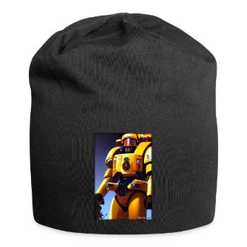 Kampfbot Robot Super Soldier Machine Warrior - Jersey Beanie - black - Front