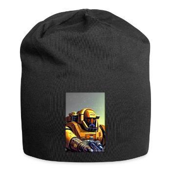 Kampfbot Robot Super Soldier Machine Warrior - Jersey Beanie - black - Front