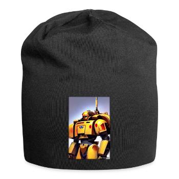 Kampfbot Robot Super Soldier Machine Warrior - Jersey Beanie - black - Front