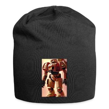 Kampfbot Robot Super Soldier Machine Warrior - Jersey Beanie - black - Front