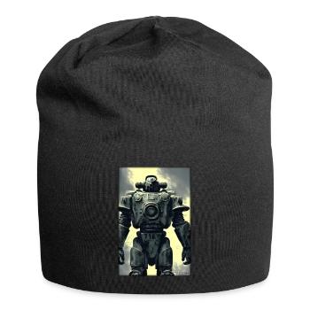Kampfbot Robot Super Soldier Machine Warrior - Jersey Beanie - black - Front