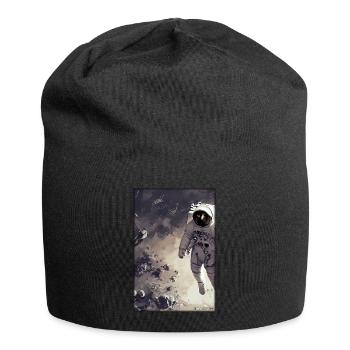 Astronaut Zukunft Sci-Fi Technik - Jersey-Beanie - Schwarz - Vorne