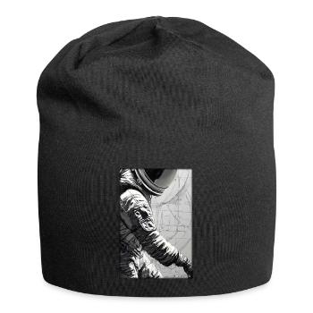 Astronaut Zukunft Sci-Fi Technik - Jersey-Beanie - Schwarz - Vorne