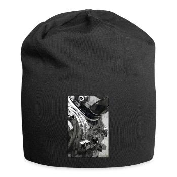 Astronaut Zukunft Sci-Fi Technik - Jersey-Beanie - Schwarz - Vorne