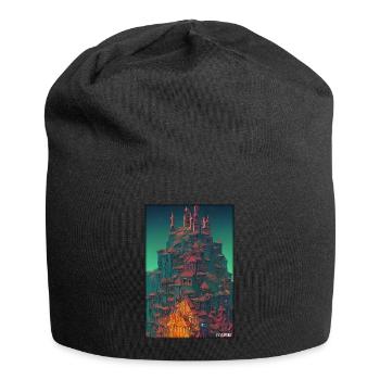 Castle Castle Fortress Architecture Landscape - Jersey Beanie - black - Front