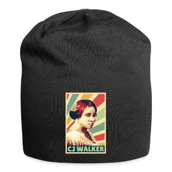 Madam CJ Walker Vintage Farben - Jersey-Beanie - Schwarz - Vorne