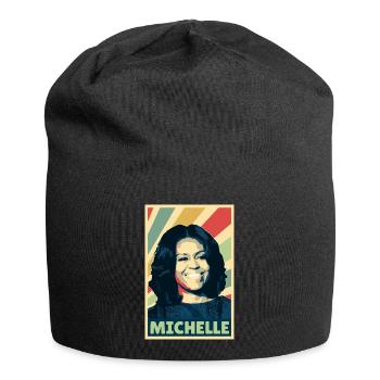 Michelle Obama Vintage Colores - Bonnet en jersey - noir - Devant