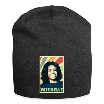 Michelle Obama Vintage Farben - Jersey-Beanie - Anthrazit - Vorne