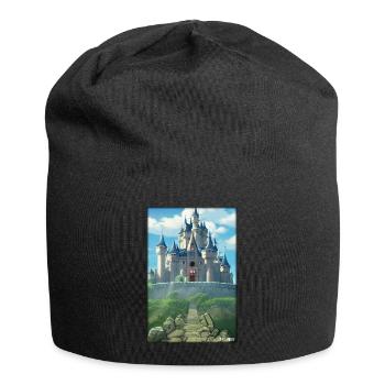 Castle Castle Fortress Architecture Landscape - Jersey Beanie - black - Front