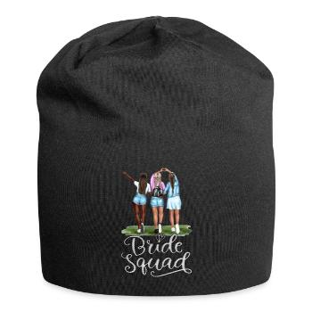 Bride bride wedding stag party bridesmaid party stag party - Jersey Beanie - black - Front